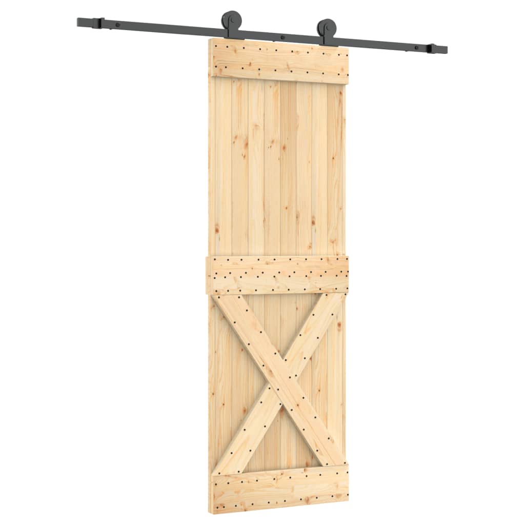 Schuifdeur Met Beslag 70X210 Cm Massief Grenenhout