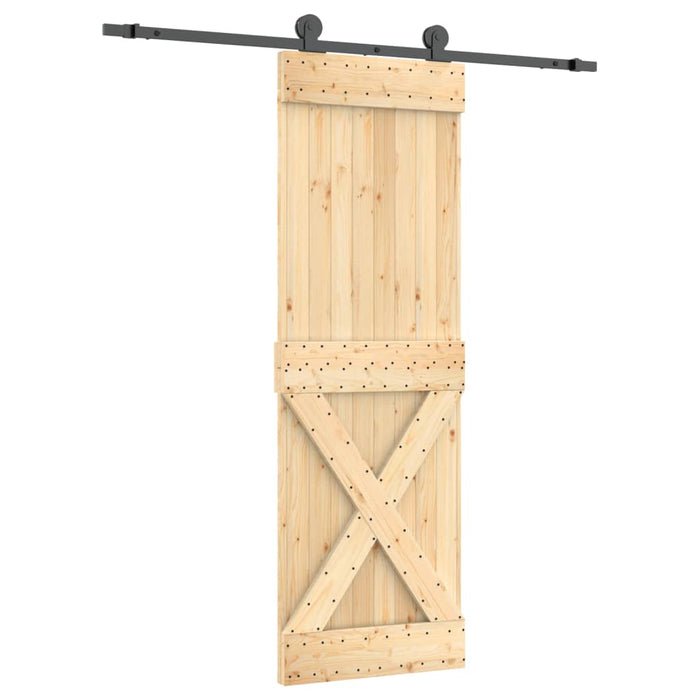 Schuifdeur Met Beslag 70X210 Cm Massief Grenenhout