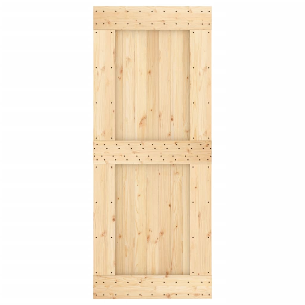 Schuifdeur Met Beslag 85X210 Cm Massief Grenenhout