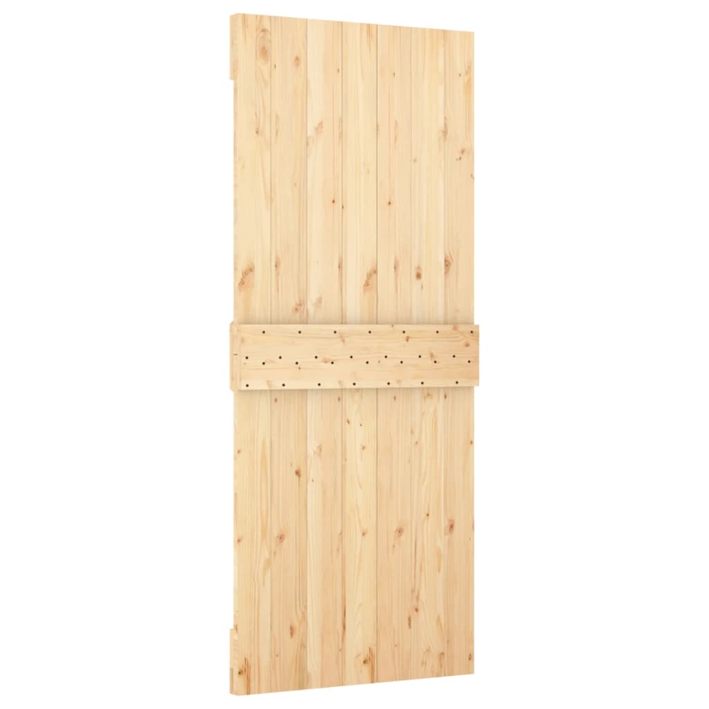Schuifdeur Met Beslag 80X210 Cm Massief Grenenhout