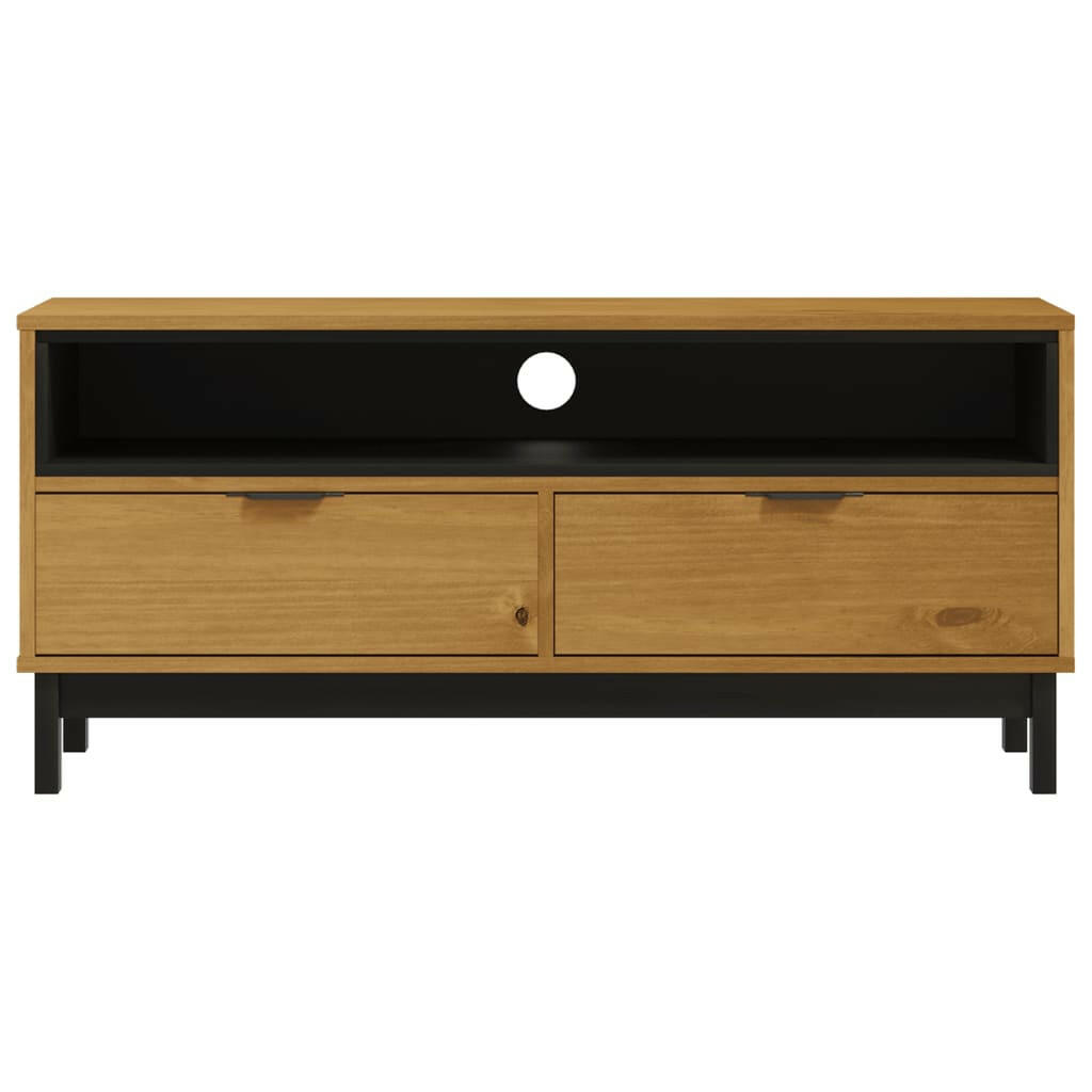 Tv-Meubel Flam 110X40X50 Cm Massief Grenenhout