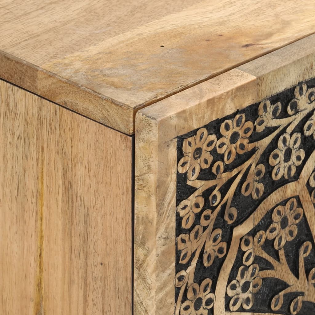 Tv-Meubel 105X33X46Cm Massief Mangohout