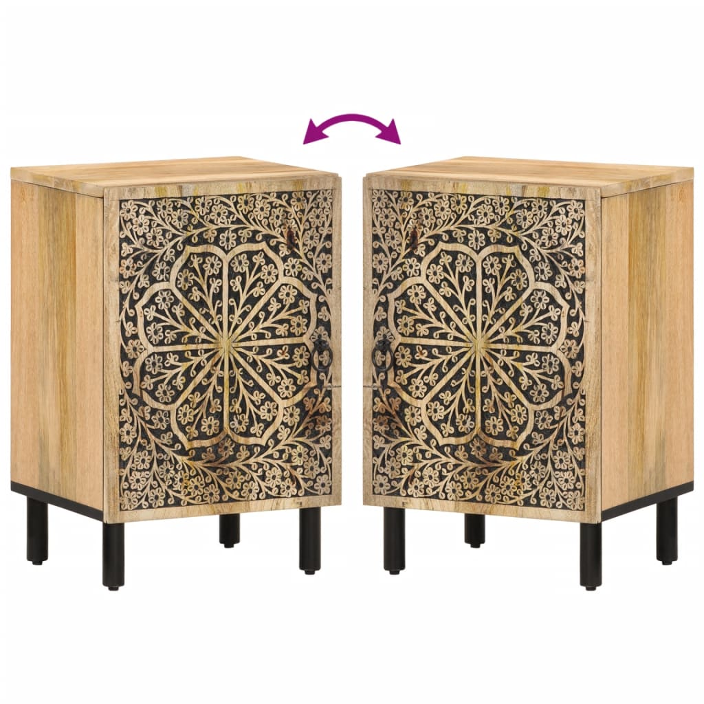 Badkamerkast 38X33X58 Cm Massief Mangohout