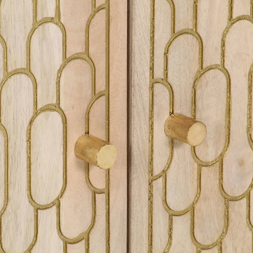 Nachtkastje 50X33X60 Cm Massief Mangohout