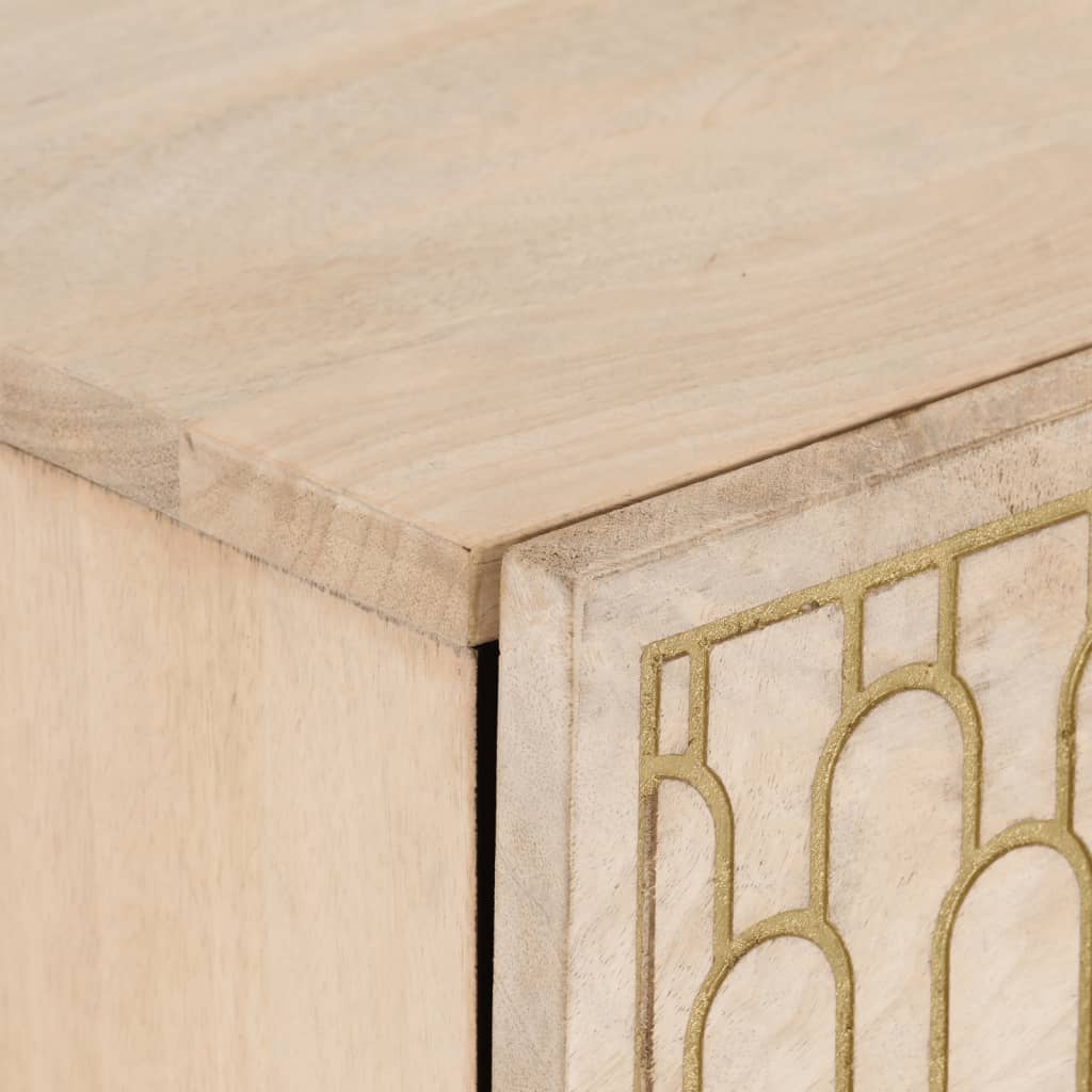 Bijzetkast 40X33X75 Cm Massief Mangohout