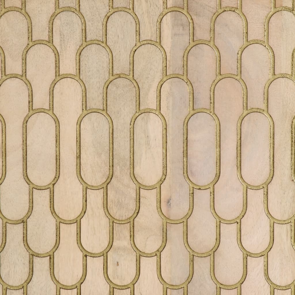 Bijzetkast 60X33X75 Cm Massief Mangohout