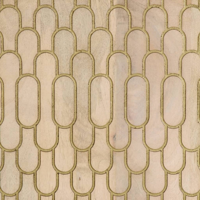 Bijzetkast 90X33X75 Cm Massief Mangohout