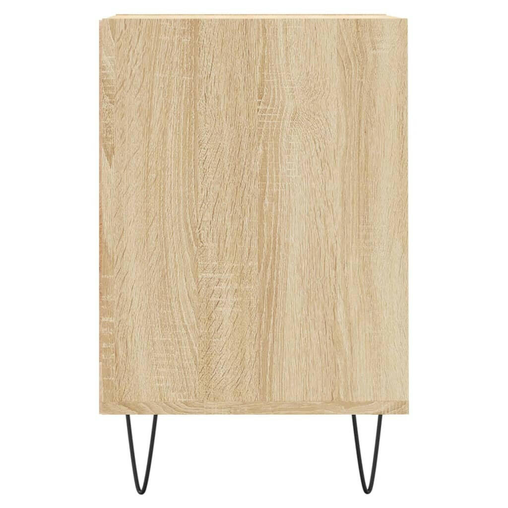 Tv-Meubel 100X35X55 Cm Bewerkt Hout Sonoma Eikenkleurig