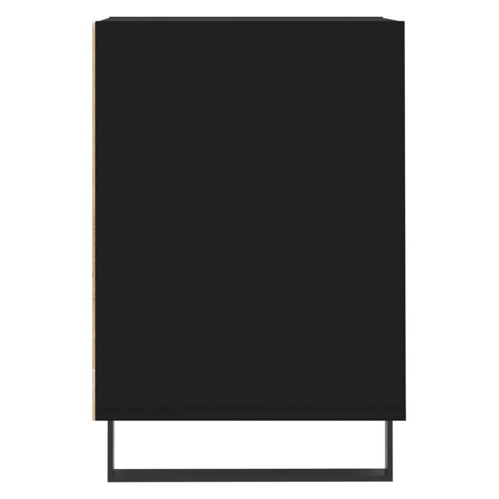 Tv-Meubel 160X35X55 Cm Bewerkt Hout Zwart