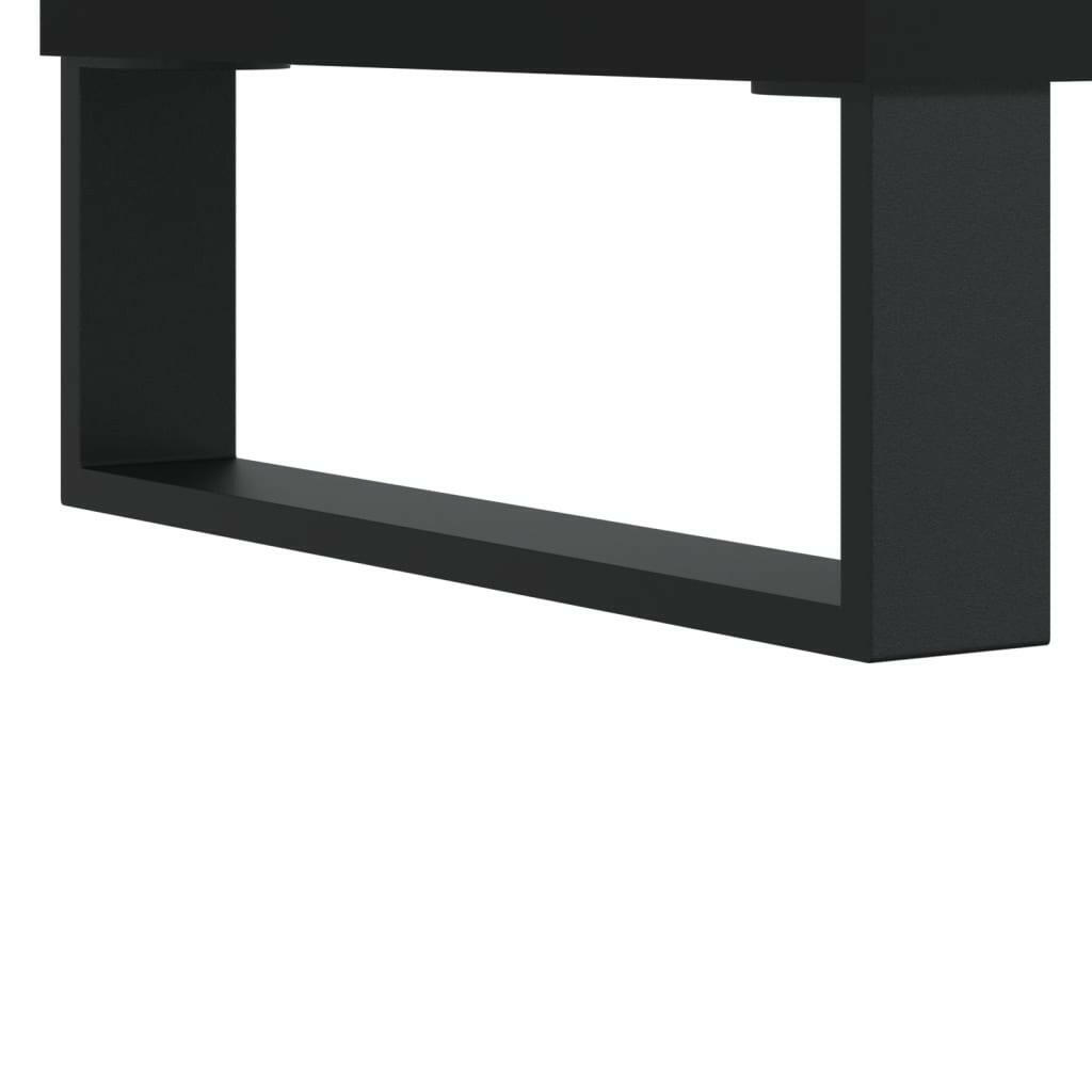 Tv-Meubel 160X35X55 Cm Bewerkt Hout Zwart