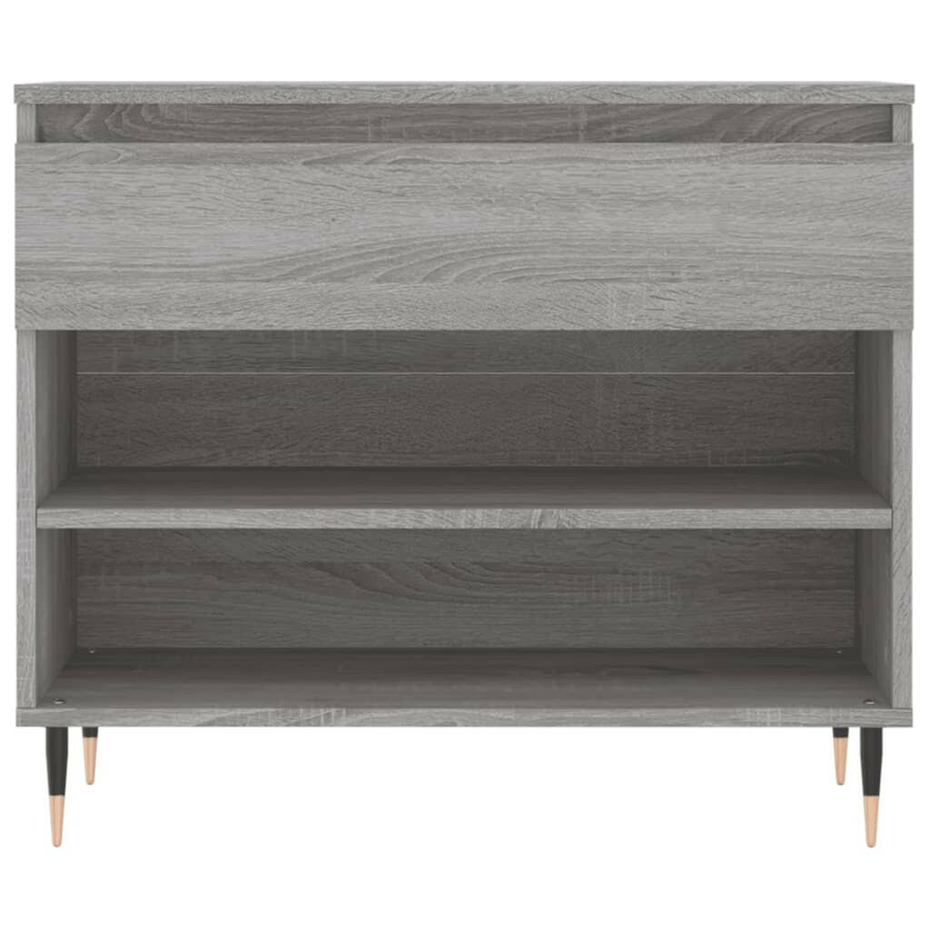 Schoenenkast 70X36X60 Cm Bewerkt Hout Sonoma Grijs