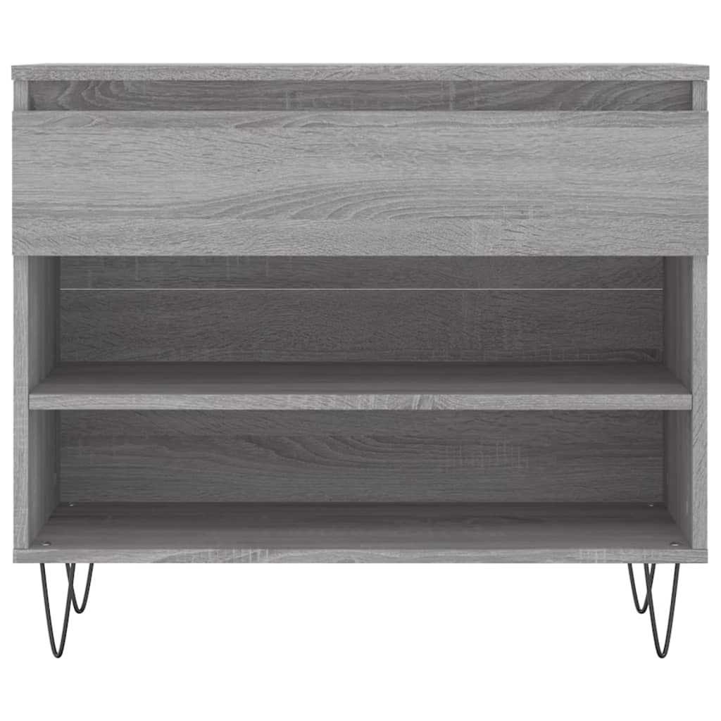 Schoenenkast 70X36X60 Cm Bewerkt Hout Sonoma Grijs