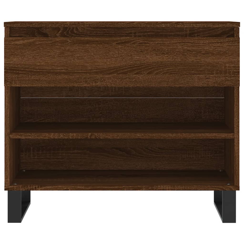 Schoenenkast 70X36X60 Cm Bewerkt Hout Bruin Eikenkleur