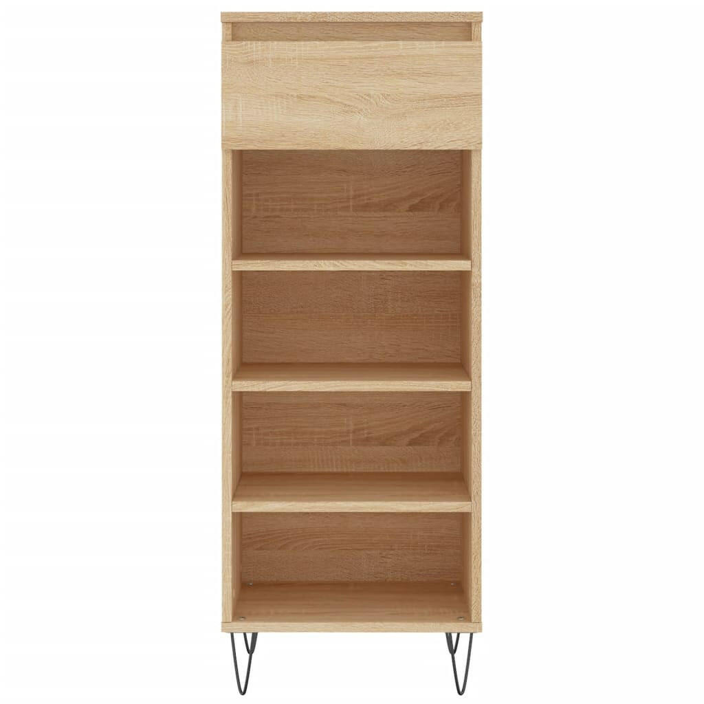 Schoenenkast 40X36X105 Cm Bewerkt Hout Sonoma Eikenkleurig