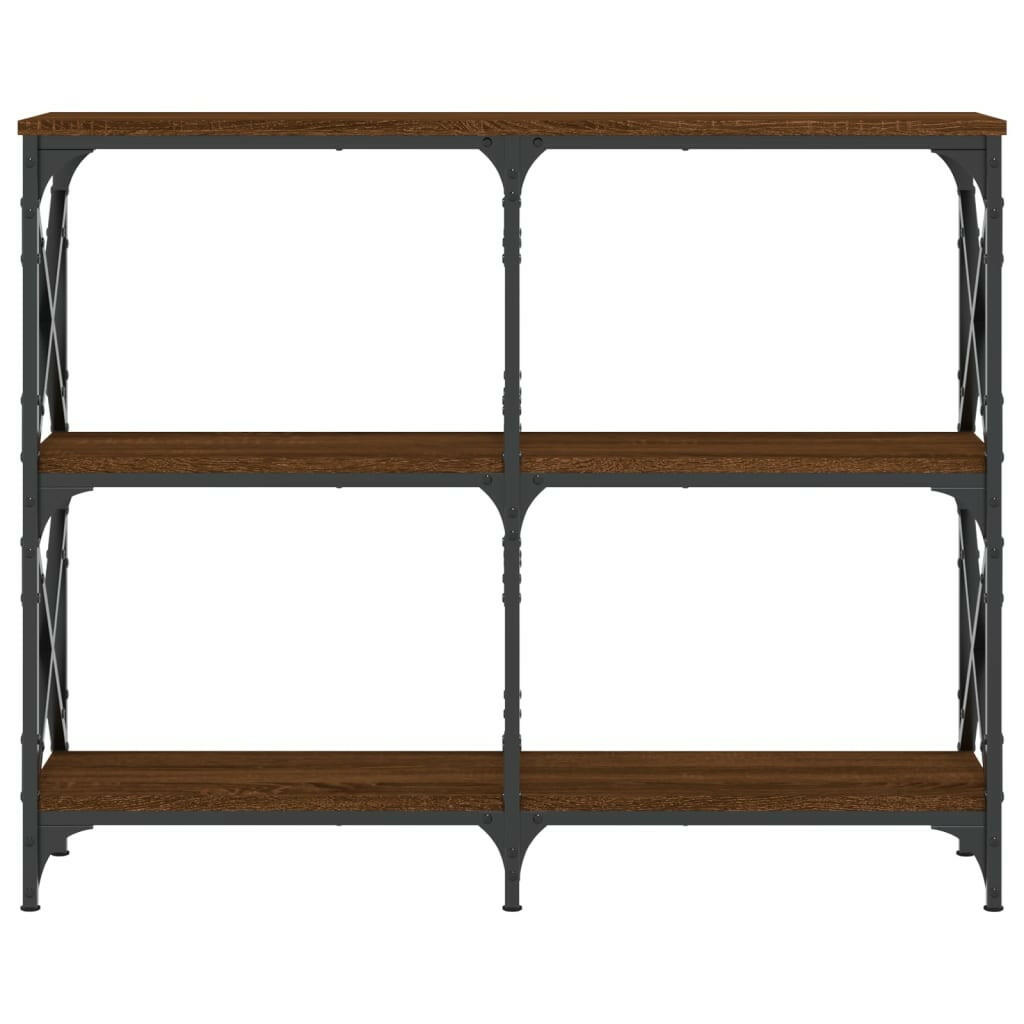 Wandtafel 100X28X80,5 Cm Bewerkt Hout Bruin Eikenkleur