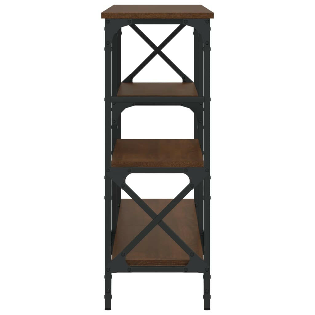 Wandtafel 150X29X76,5 Cm Bewerkt Hout Bruin Eikenkleur