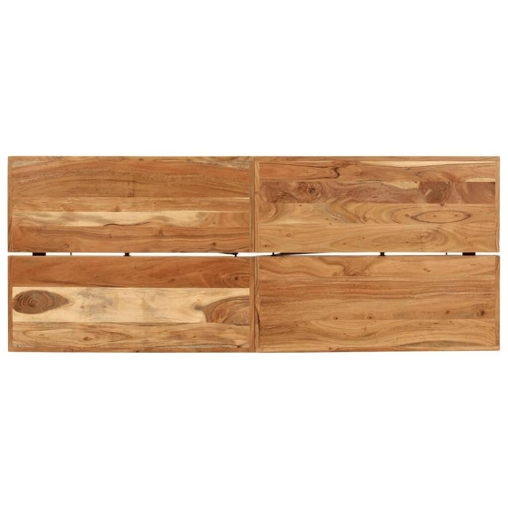 Bartafel 180X70X107 Cm Massief Acaciahout En Ijzer