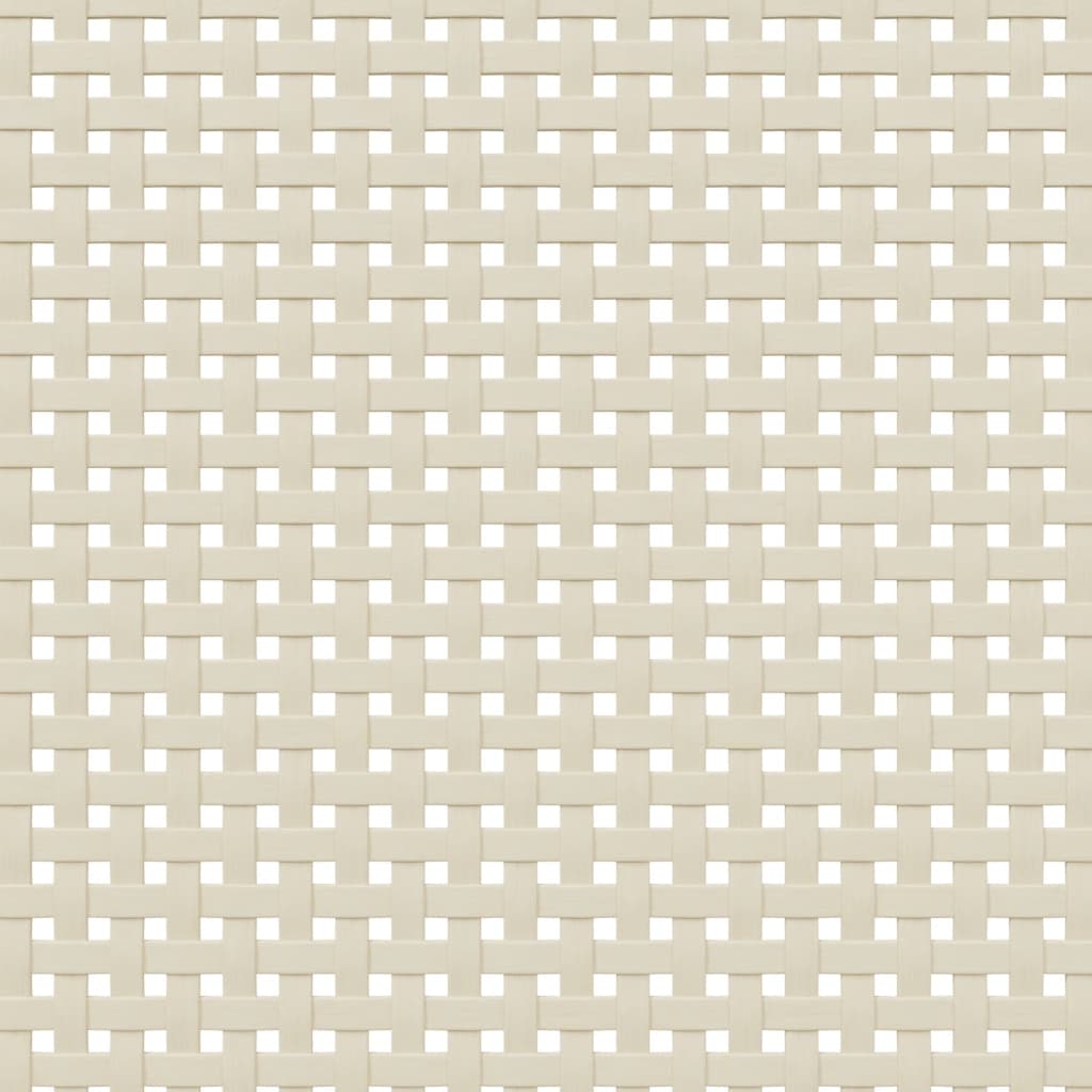 Hoge Kast Senja Rattan-Look 90X40X112 Cm Massief Grenenhout Wit