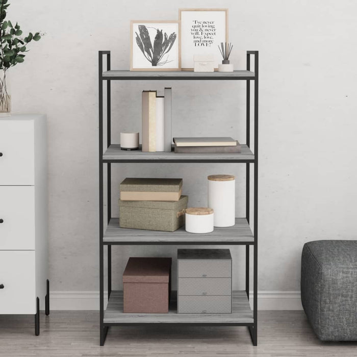 Wandschappen 4 St 60X50X1,5 Cm Bewerkt Hout Grijs Sonoma Eiken