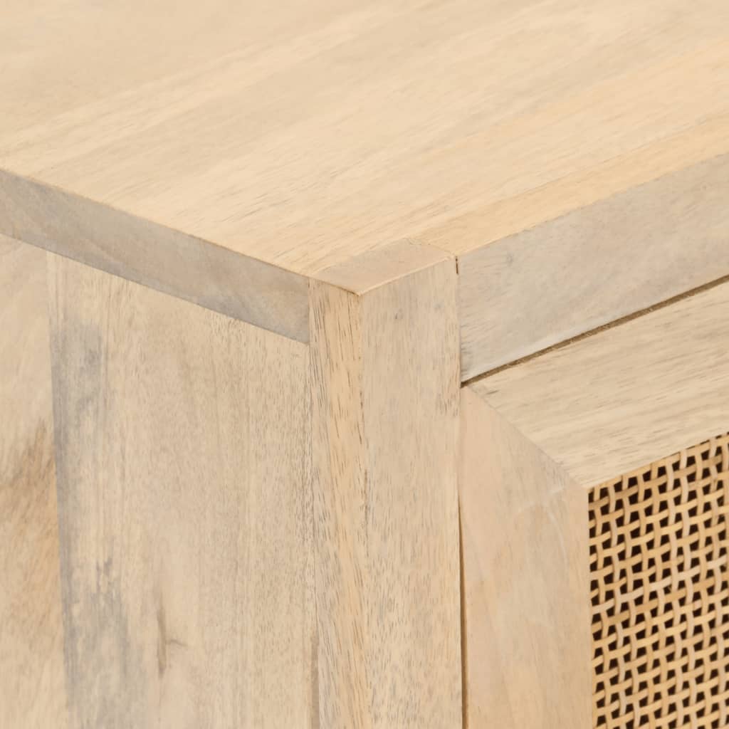 Dressoir 55X30X76 Cm Massief Mangohout En Ijzer