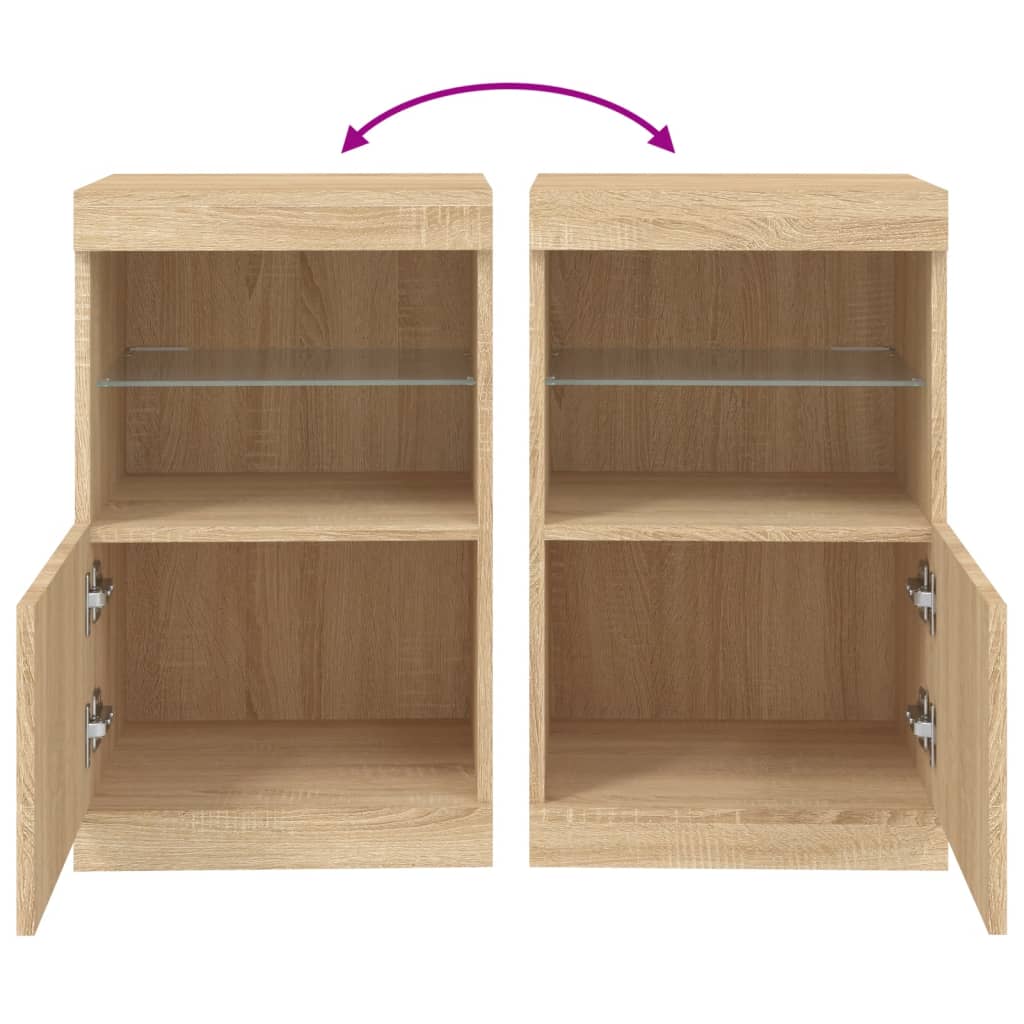 Dressoir Met Led-Verlichting 41X37X67 Cm Kleurig