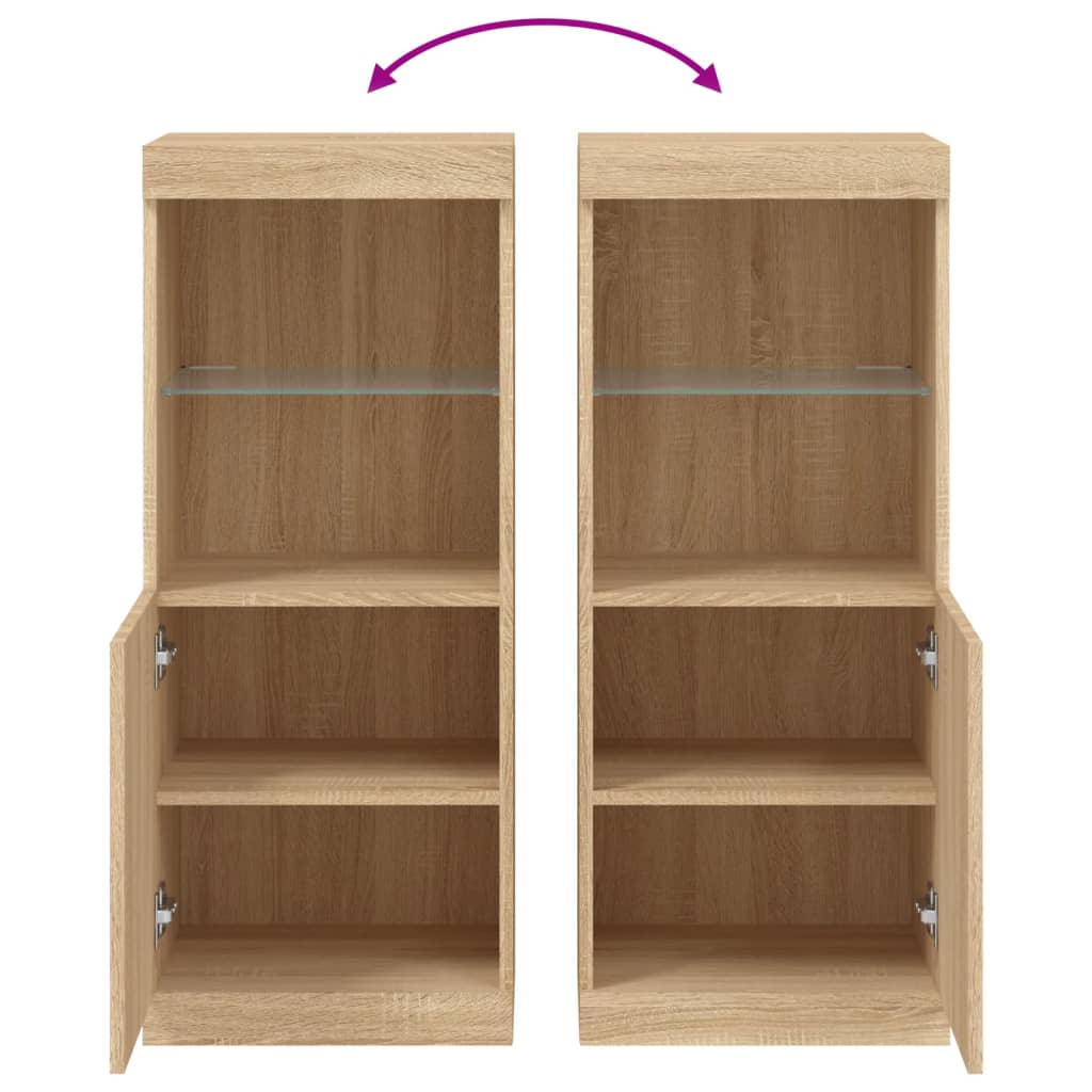 Dressoir Met Led-Verlichting 41X37X100 Cm Kleurig