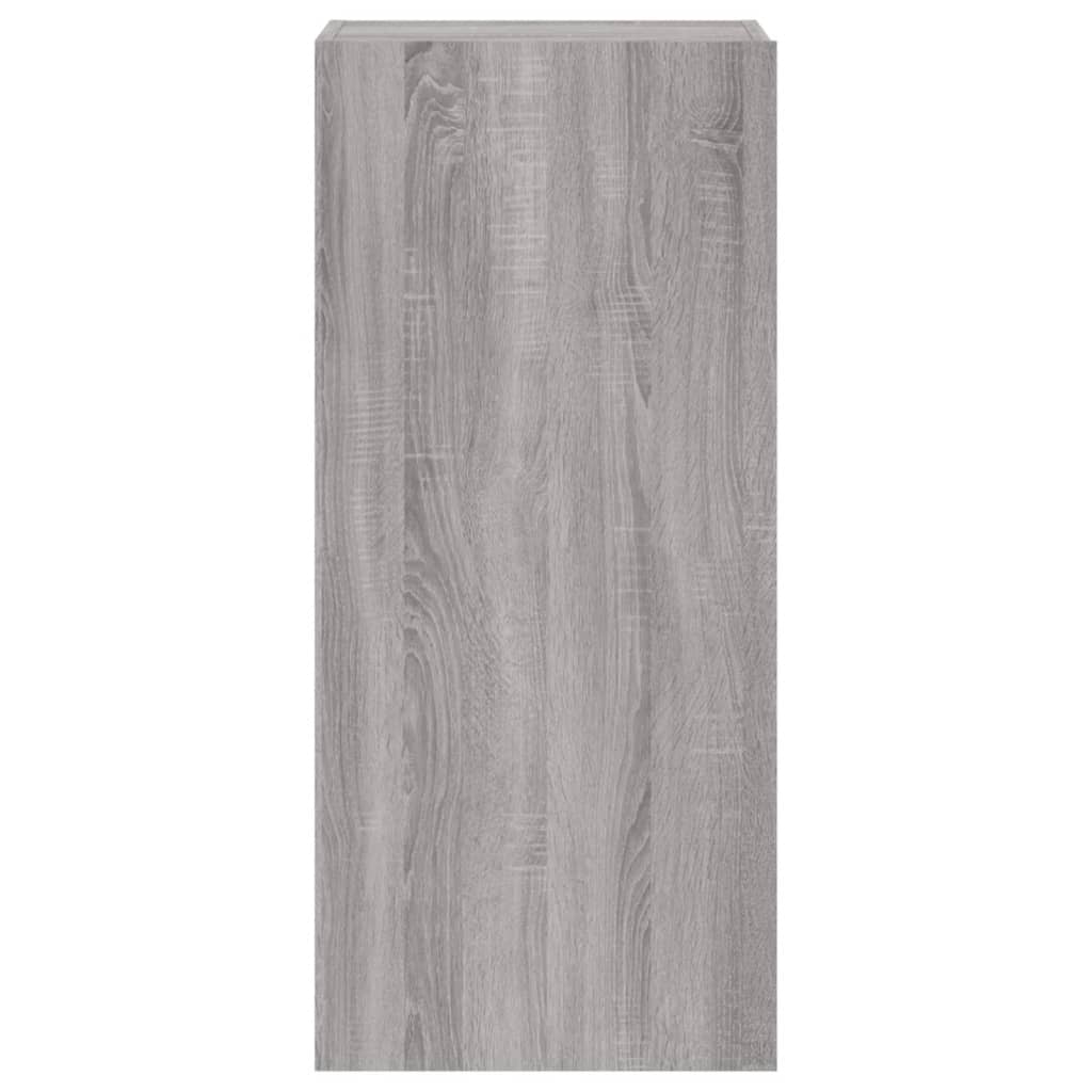 Tv-Wandmeubel 40,5X30X90 Cm Bewerkt Hout Grijs Sonoma