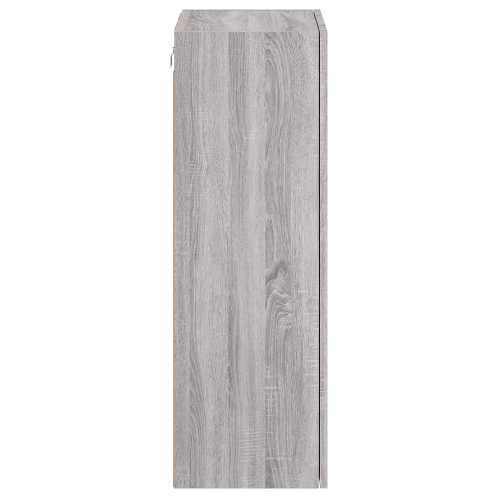 Tv-Wandmeubel 40,5X30X90 Cm Bewerkt Hout Grijs Sonoma