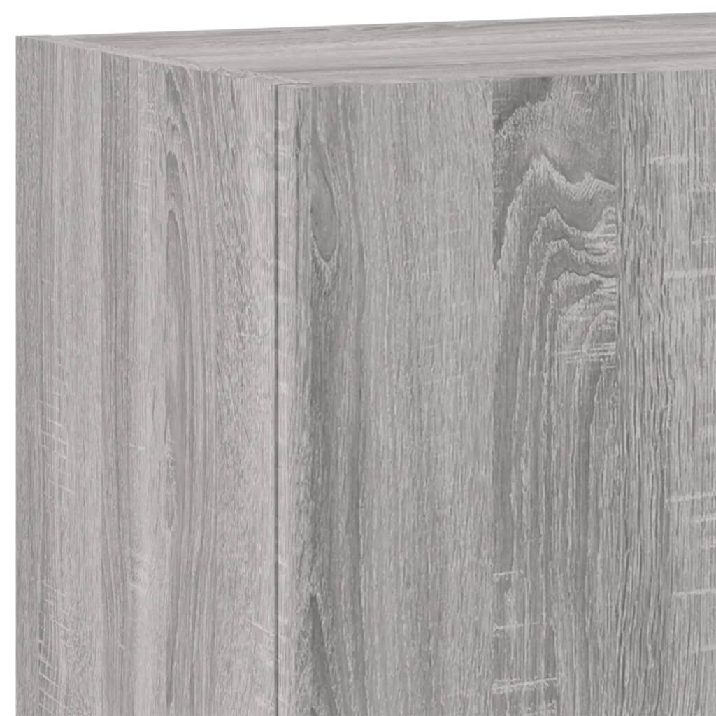 Tv-Wandmeubel 40,5X30X90 Cm Bewerkt Hout Grijs Sonoma