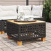Tuintafel 55X55X36 Cm Poly Rattan En Acaciahout Zwart