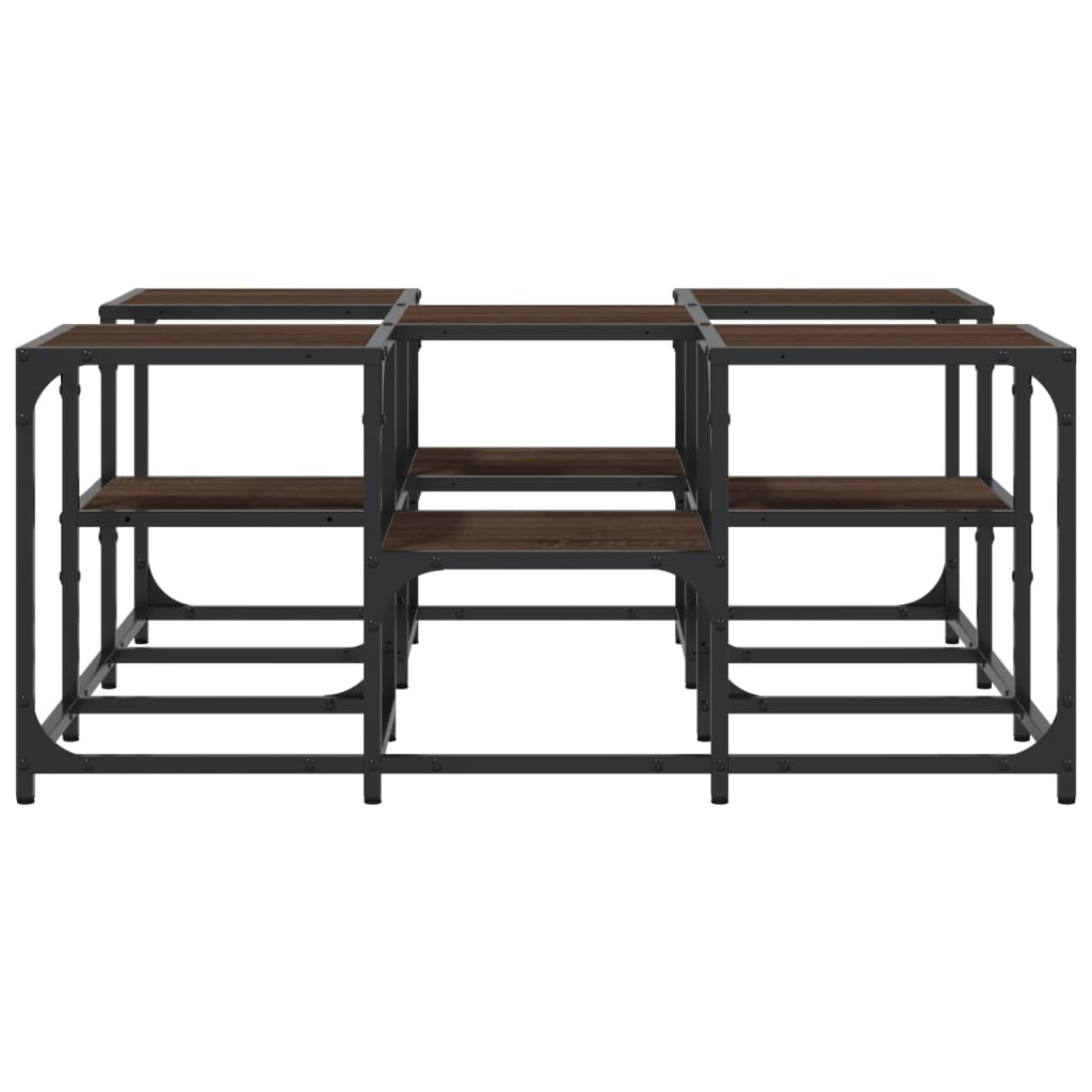 Salontafel Bewerkt Hout Bruineikenkleurig