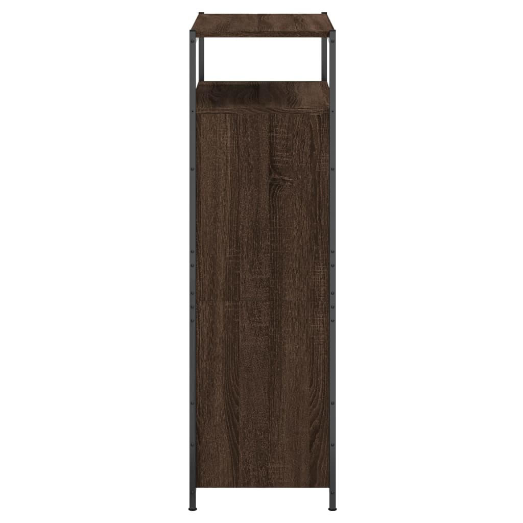Schoenenkast 75X34X112 Cm Bewerkt Hout Bruineikenkleurig