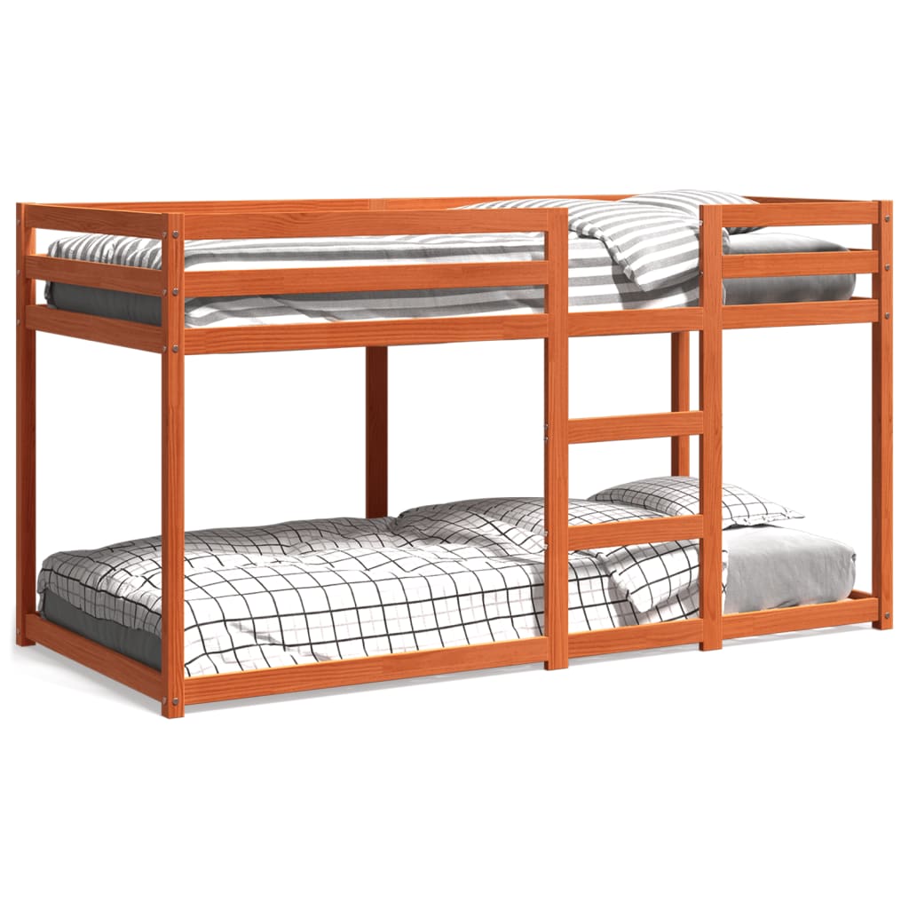 Stapelbed Massief Grenenhout Wasbruin 80X200 Cm