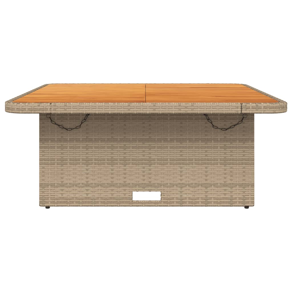 Tuintafel Poly Rattan En Acaciahout