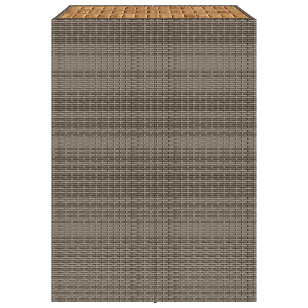 Tuintafel Met Acaciahouten Blad Poly Rattan