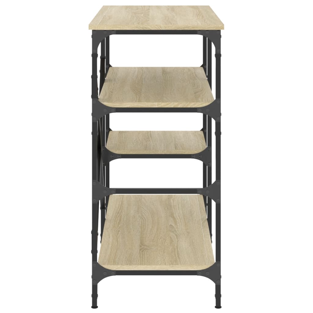Bakkersrek 90X40X84 Cm Bewerkt Hout En Metaal Sonoma Eiken