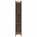 Boekenkast 79X30X180 Cm Bewerkt Hout En Metaal Bruin Eiken