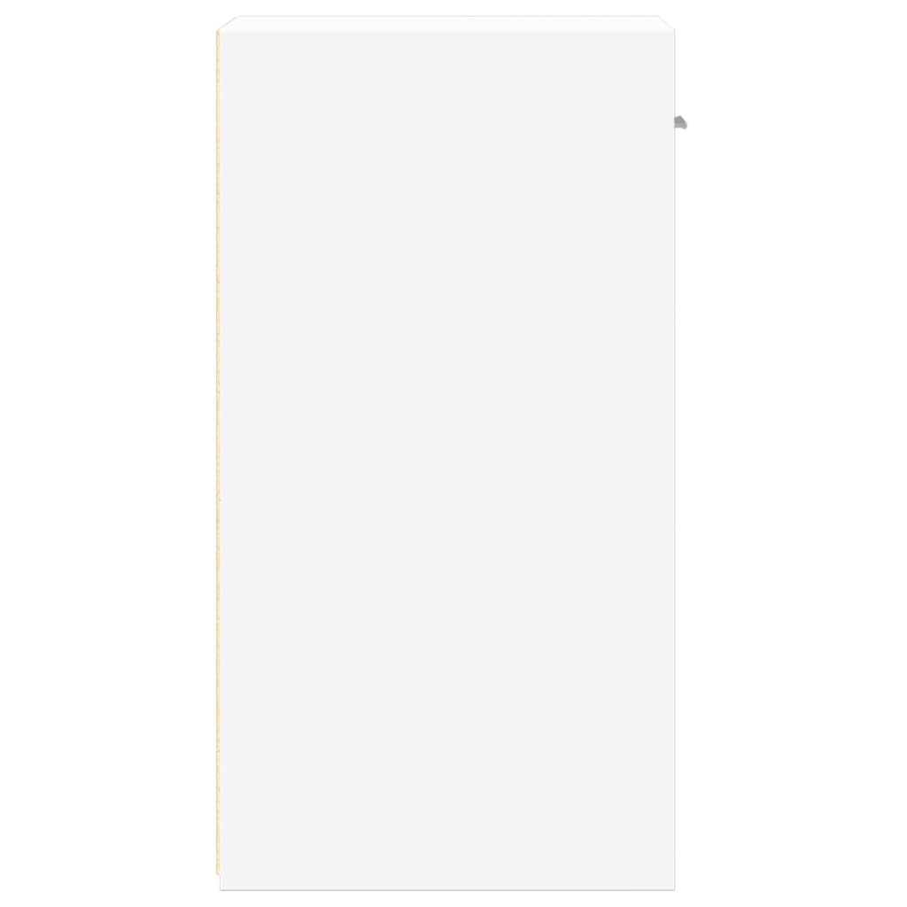 Nachtkastje 35X34X65 Cm Bewerkt Hout Wit