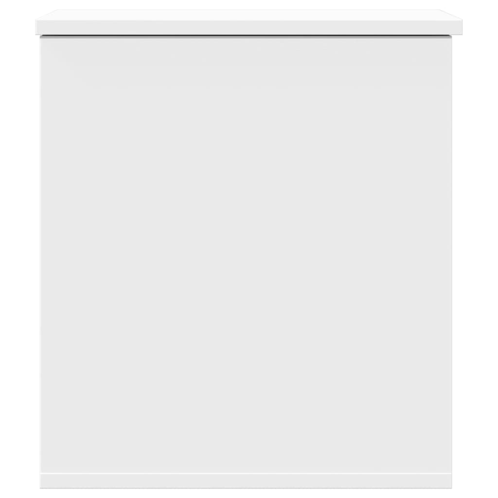 Opbergbox 40X42X46 Cm Bewerkt Hout Wit