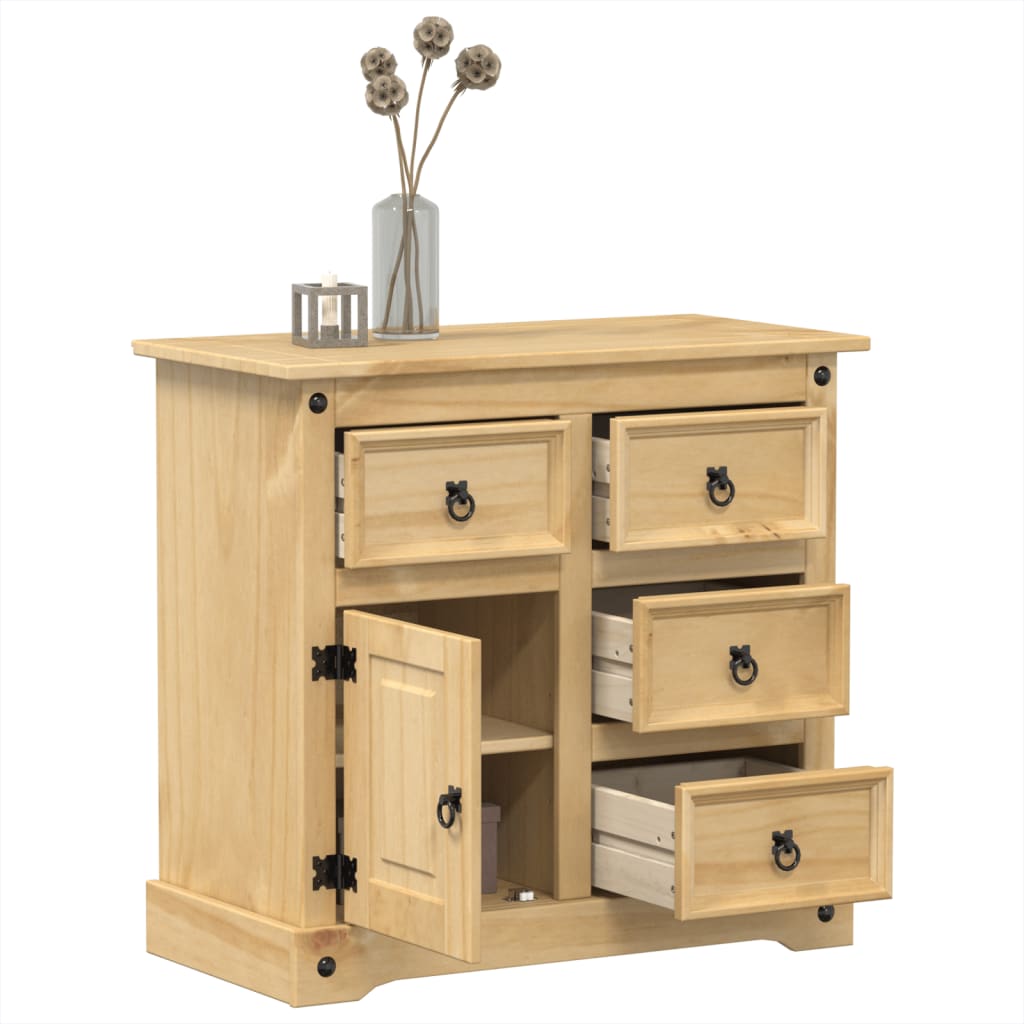 Dressoir Corona 87X40X76 Cm Massief Grenenhout