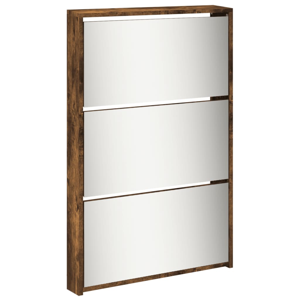 Schoenenkast Met Spiegel 5-Laags 63X7X69,5 Cm