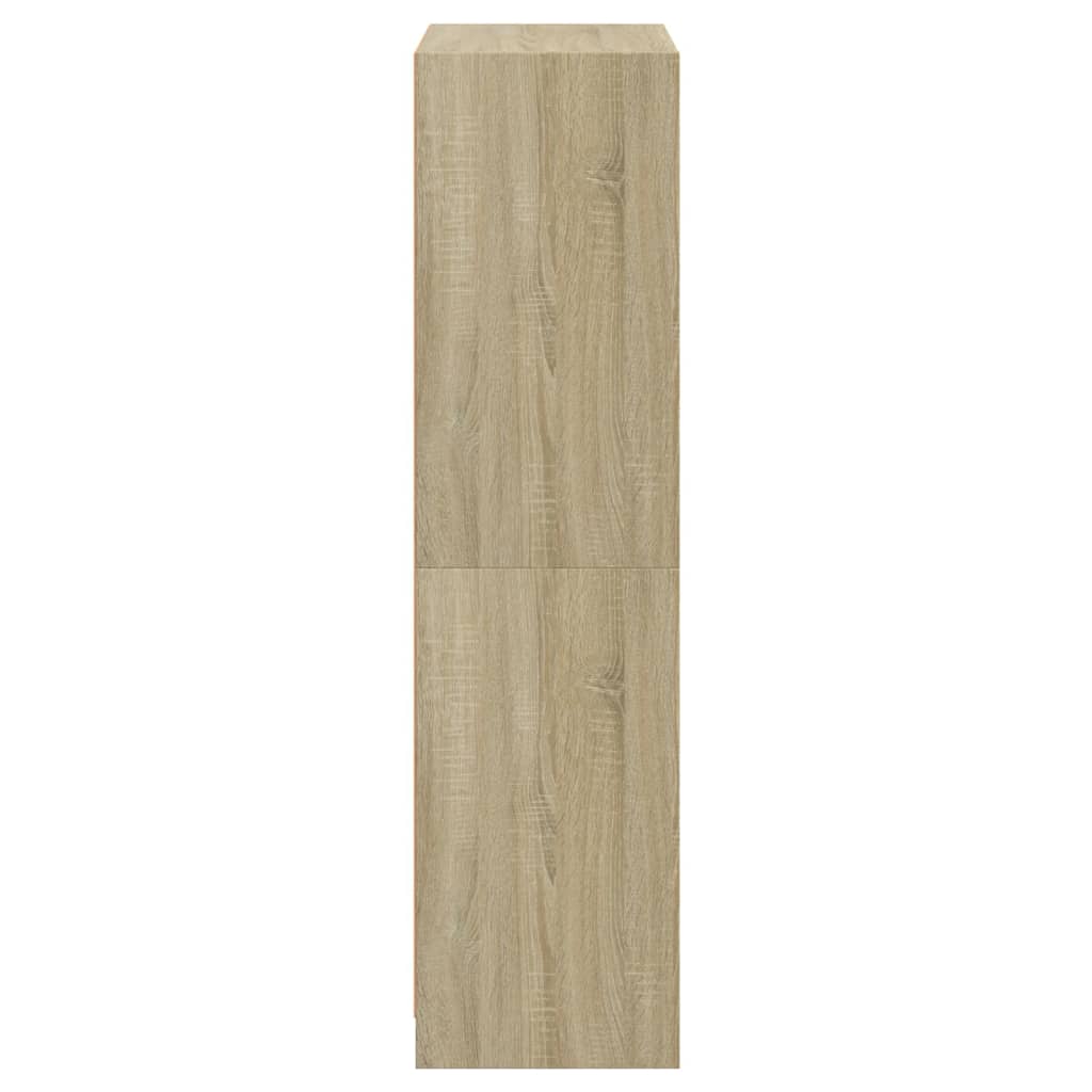 Hoge Kast Met Deuren 68X37X142 Cm Bewerkt Hout Sonoma Eiken