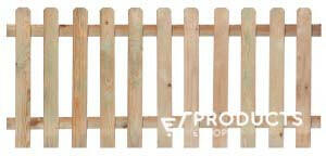 Clôture de jardin en bois dur droite H60 x L180 cm