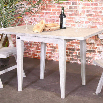 Butterfly teak vierkante tafel