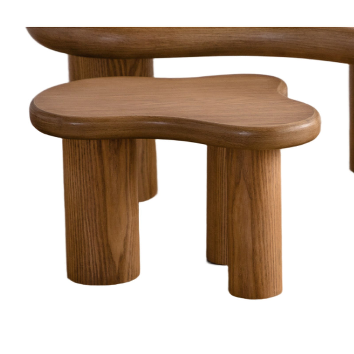 Liora Cloud salontafel – organische wolkvorm chocoladebruin, in 2 maten — E-woodproducts
