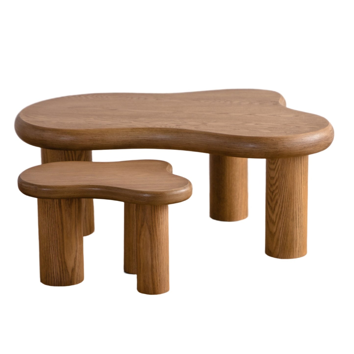 Liora Cloud salontafel – organische wolkvorm chocoladebruin, in 2 maten — E-woodproducts