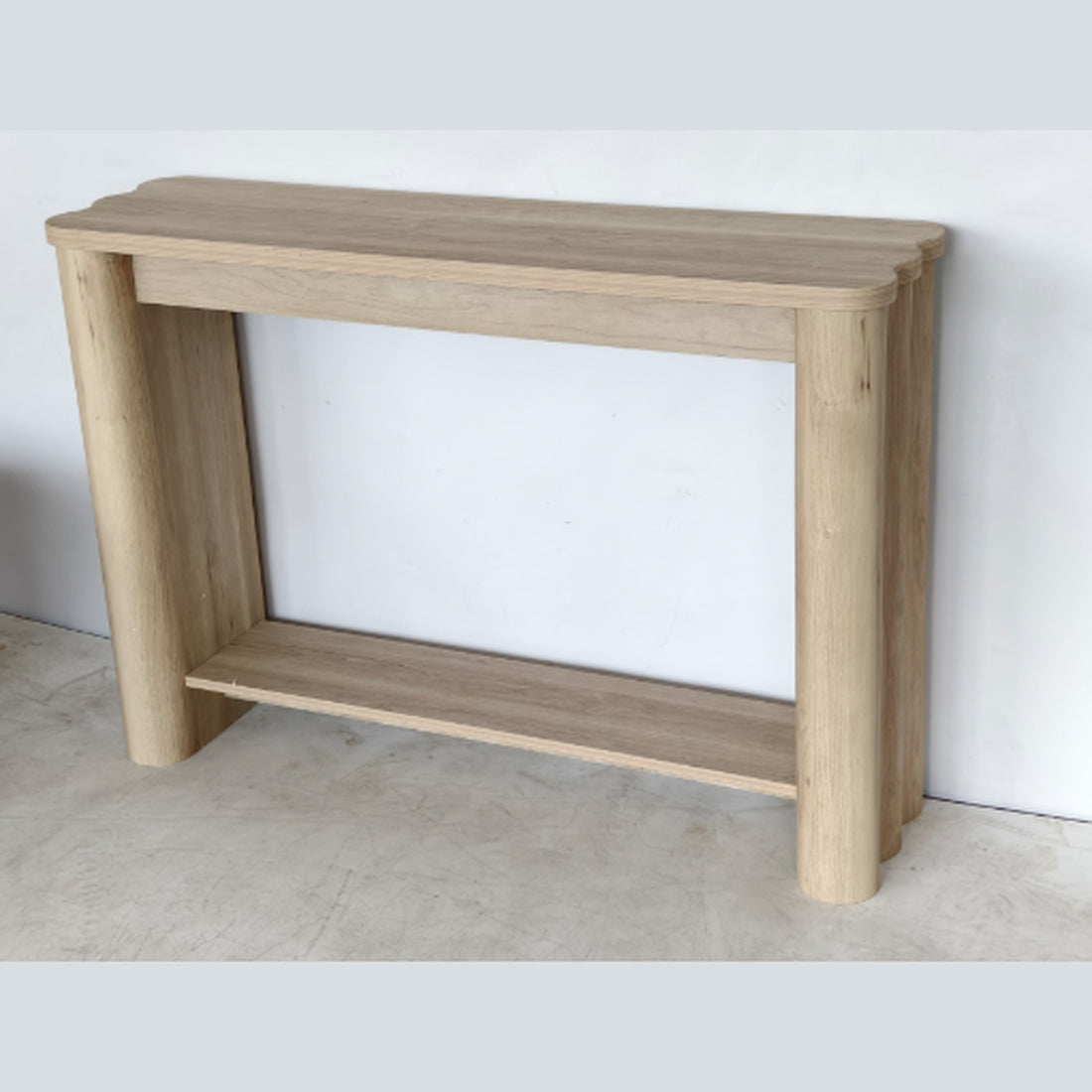 Sidetable met legplank – eikenlook, 110 × 30 × 80 cm — E-woodproducts