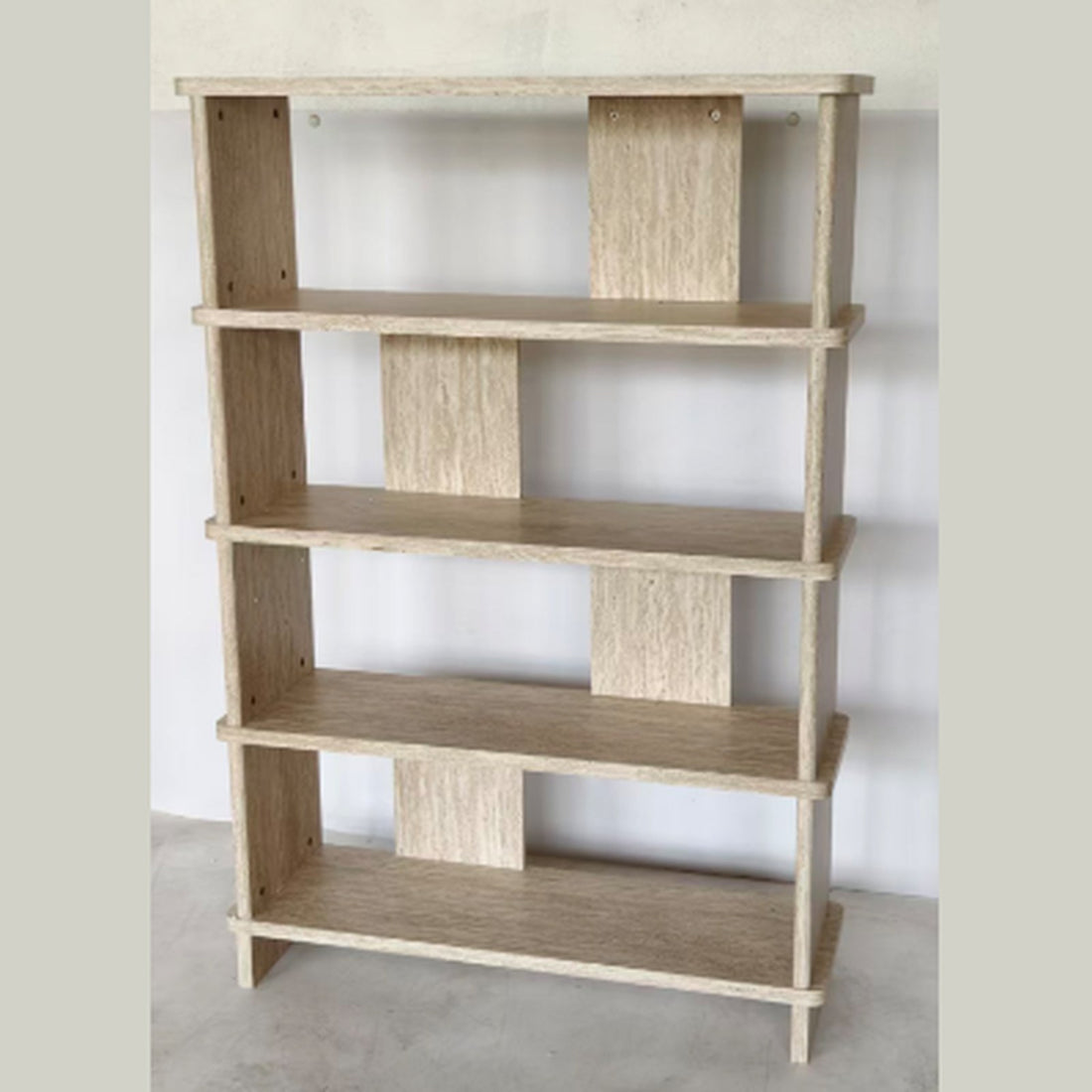 Travertino open kast – travertijnlook, in 2 hoogtes — E-woodproducts