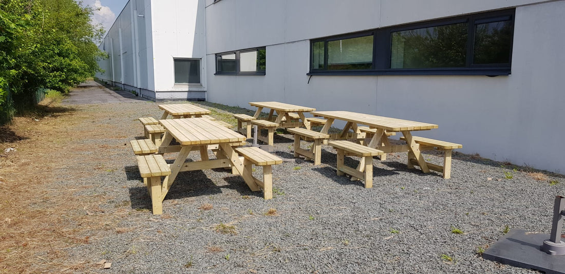 Family Picknicktafel 240 cm comfort KING ® / 4 cm dikte
