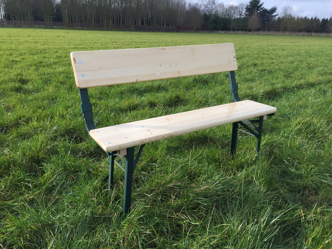 Bierbank 110 cm x 25 cm met rugleuning KING ® – foto 5